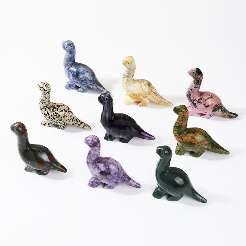 Olivenorma 2,5 pollici cristallo dinosauro casa docor decorazione pietra preziosa 