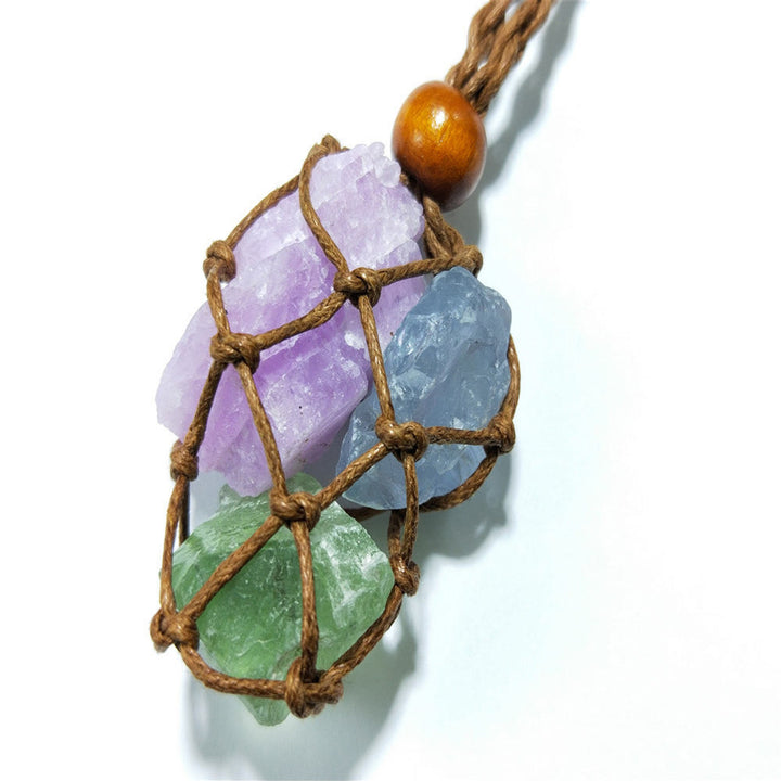 Olivenorma Borsa a rete regolabile extra large intrecciata a mano da 5,5 cm