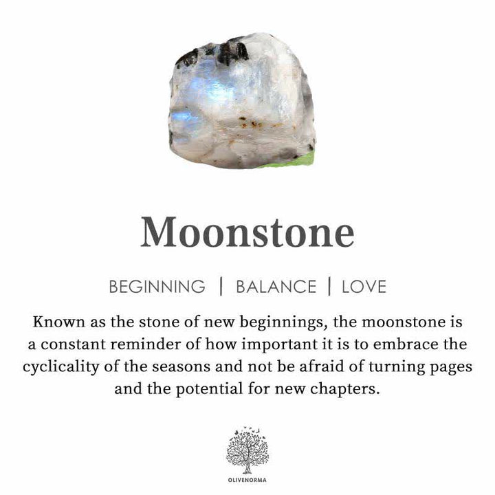 Bracciale Olivenorma Moonstone Esagramma