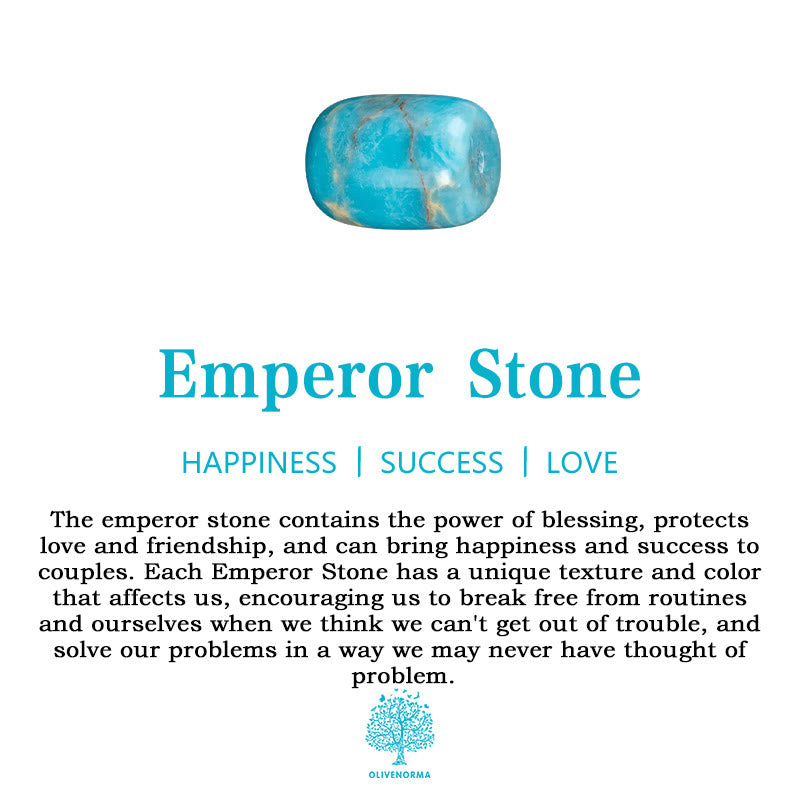 Olivenorma Emperor Stone Bracciale a strati con perline