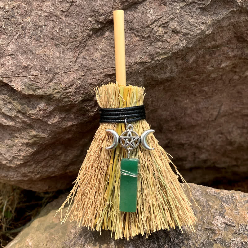 Olivenorma Mini Magic Broom Luna Stella Cristallo Ornamento