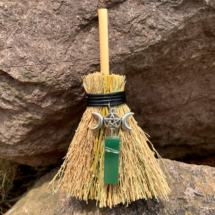 Olivenorma Mini Magic Broom Luna Stella Cristallo Ornamento