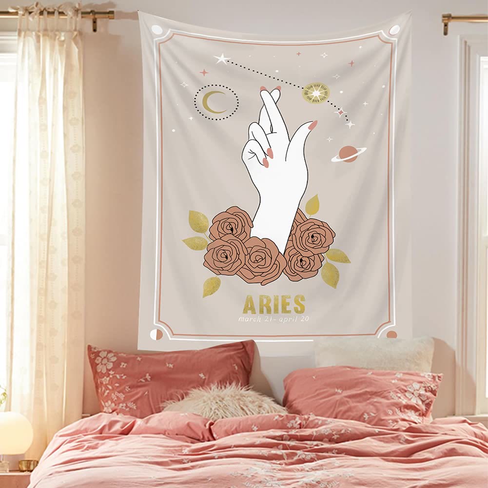 Olivenorma Mano Magica Tarocchi Zodiaco Arazzo 