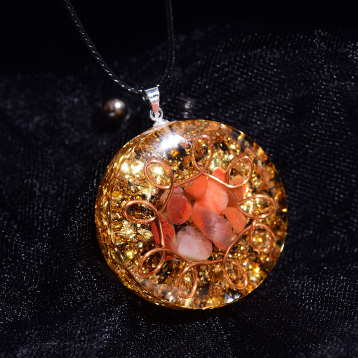 Collana curativa in agata rossa Olivenorma 