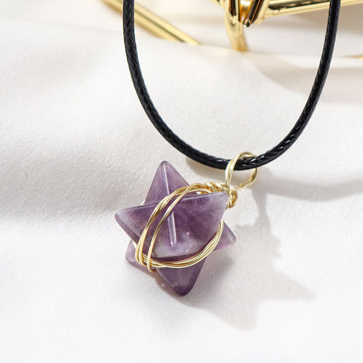 DIVINE LIGHT VEHICLE - Collana Merkaba di cristallo