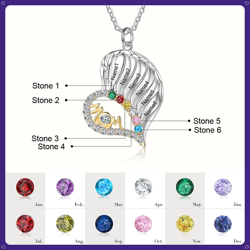 Olivenorma Collana con cuore e mezzo diamante per la mamma