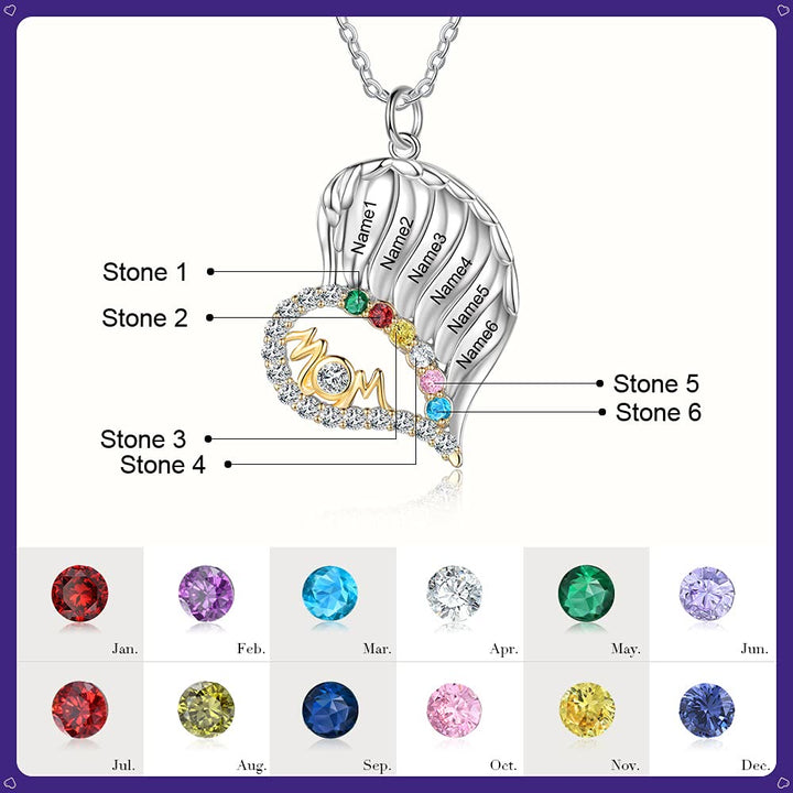 Olivenorma Collana con cuore e mezzo diamante per la mamma