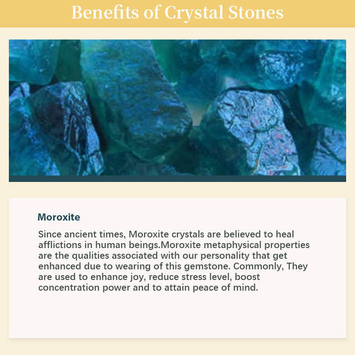 Bracciale di pietra preziosa di purificazione in pietra naturale Moroxite 