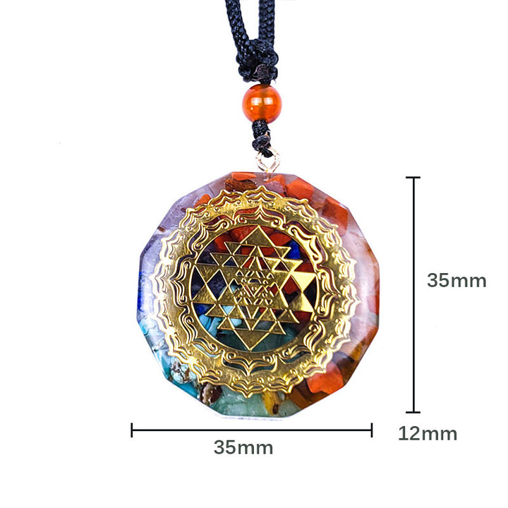 Collana di guarigione dei chakra Olivenorma Orgone 