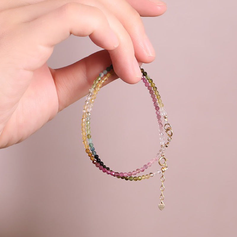 Olivenorma Rainbow After Rain - Bracciale con pietra preziosa Citrino e Fluorite