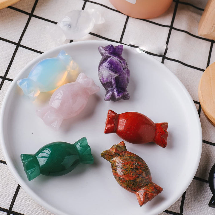 Ornamenti di cristallo natalizio Olivenorma caramelle, decorazioni in pietra preziosa 