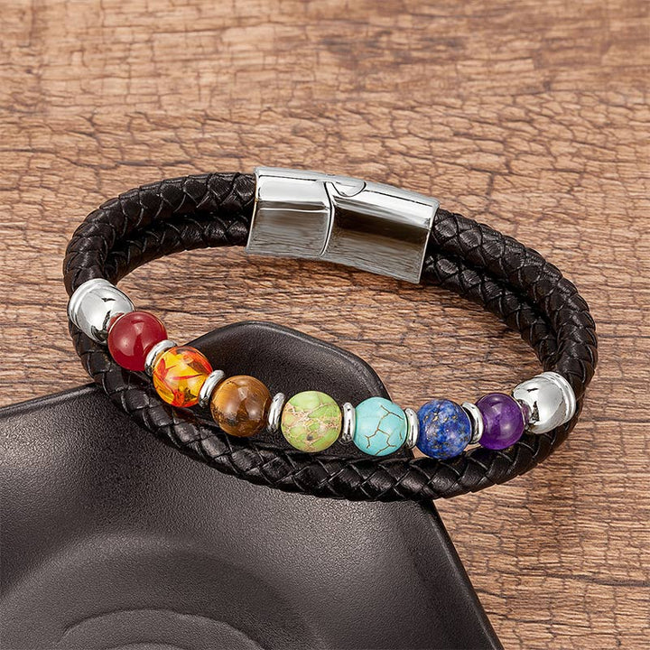 Braccialetto di cristallo naturale per l'equilibrio dei chakra