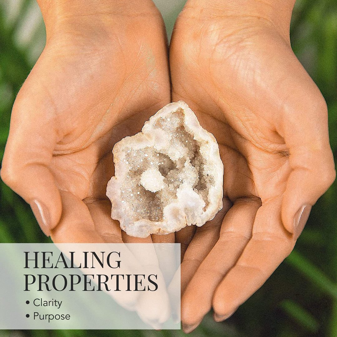 Olivenorma Angel Aura Quarzo Geode Pietra naturale