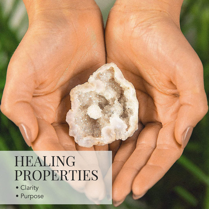 Olivenorma Angel Aura Quarzo Geode Pietra naturale