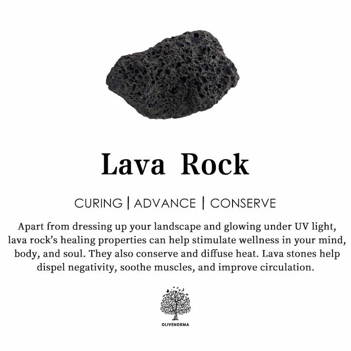 Bracciale Olivenorma Matte Black Onyx con Cubo Lava Balance 