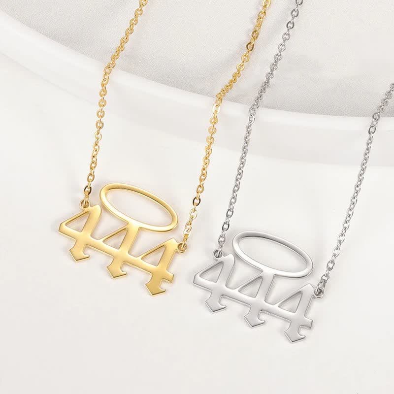 Collana con numero di angelo fortunato Olivenorma con apertura ad angelo 