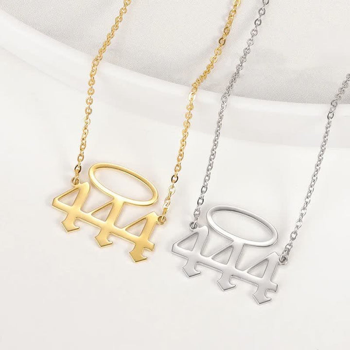 Collana con numero di angelo fortunato Olivenorma con apertura ad angelo 