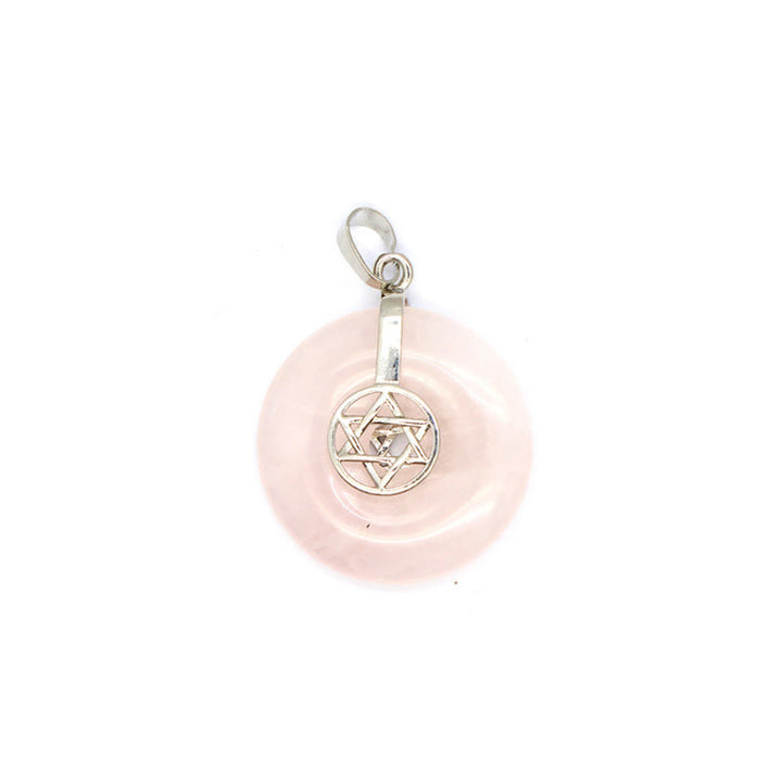 Collana con fibbia della pace in cristallo naturale Olivenorma e albero della vita