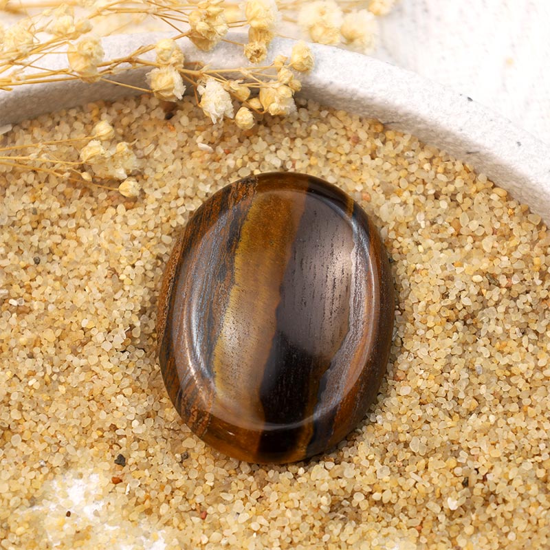 Pietra protettiva per il pollice con occhio di tigre Olivenorma