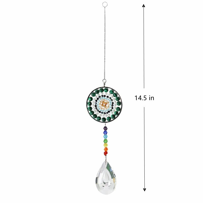 Olivenorma Crystal Suncatchers Campanello a vento Chakra fatto a mano 