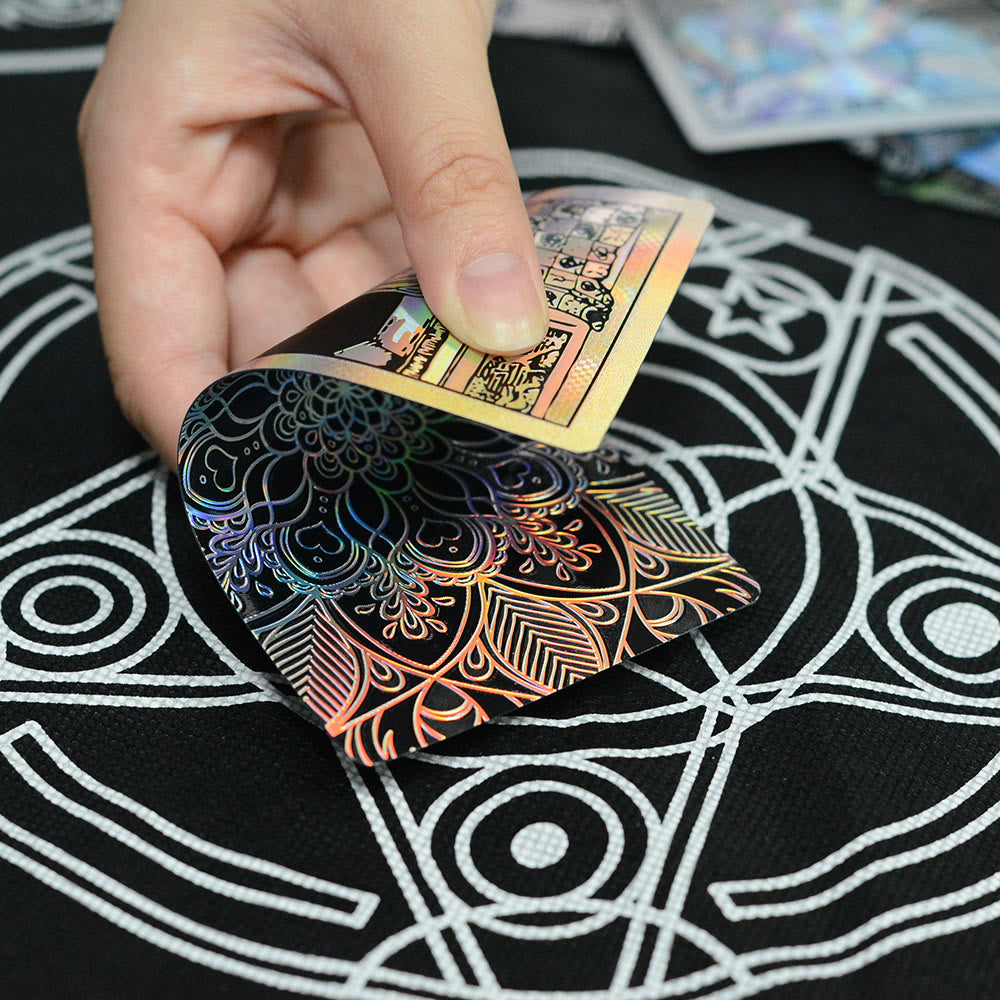 Olivenorma Bronzing Gold Foil Laser Bright Tarot Deck Carte