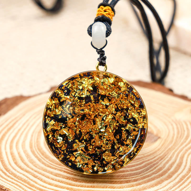 Collana Hamsa con protezione in arenaria blu