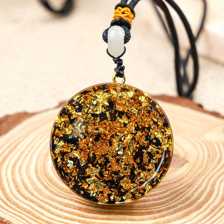 Collana Hamsa con protezione in arenaria blu