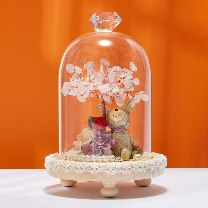 Copertura in vetro di cristallo naturale Olivenorma Decorazione per albero Feng Shui