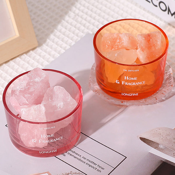 Olivenorma Fireless Diffusore Pietra Olio Essenziale Cristallo Lampada Aromaterapia