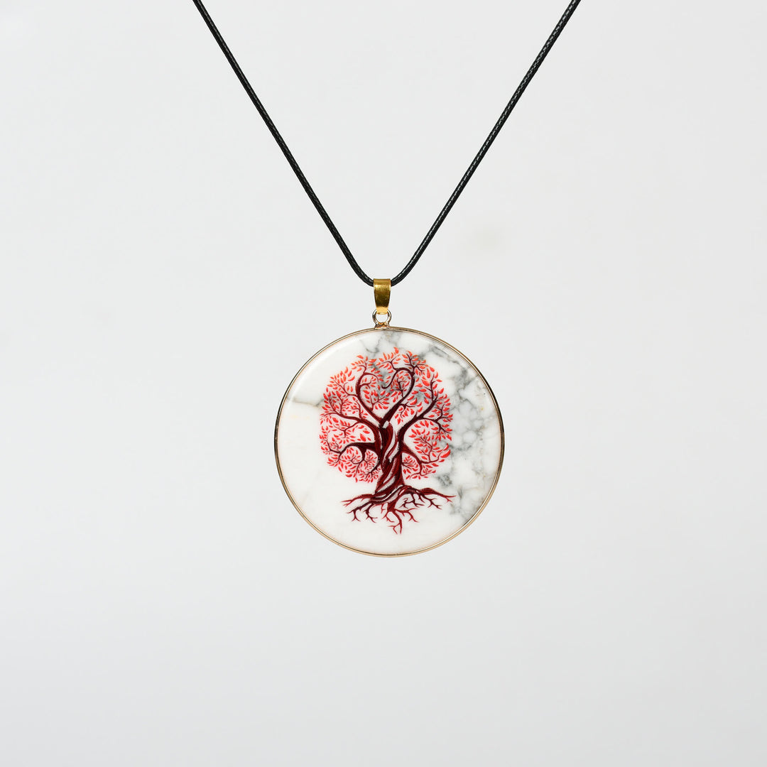 Collana Olivenorma Crystal Hamsa Chakra Albero della vita 