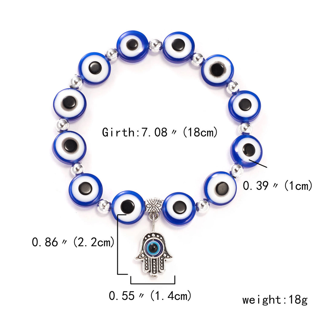 Olivenorma Evil Eye Hamsa Ciondolo Bracciale Zircone Epossidico