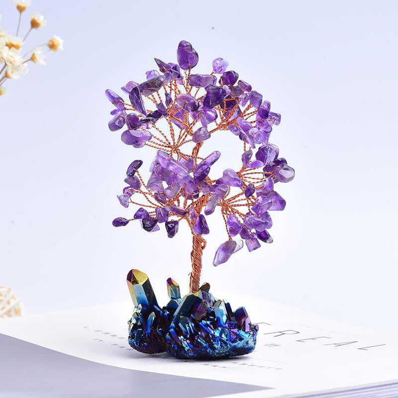 Olivenorma Ametista Orgone Meditazione Feng Shui Albero della Purificazione