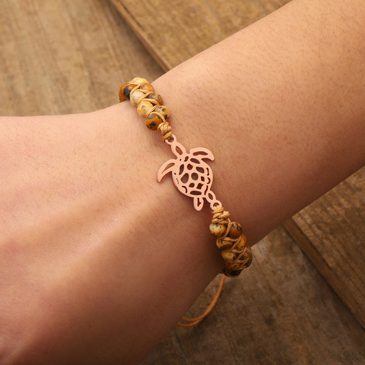Bracciale tartaruga in pietra naturale