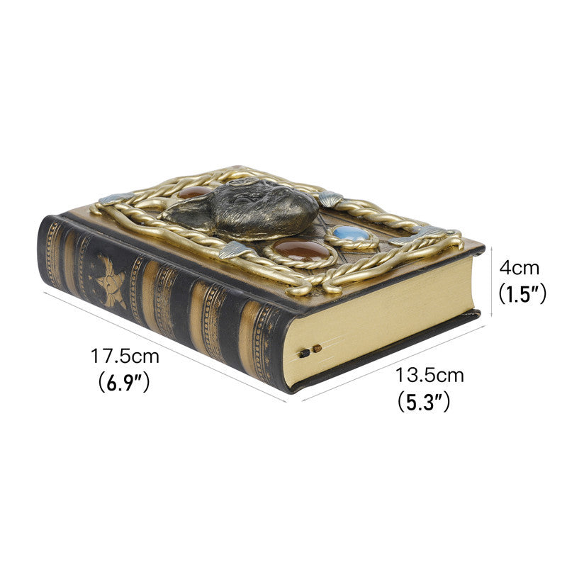 Quaderno decorativo con motivo a gatto Pegaso in pietra di cristallo Olivenorma