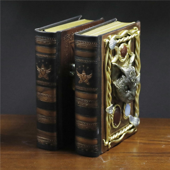 Quaderno decorativo con motivo a gatto Pegaso in pietra di cristallo Olivenorma