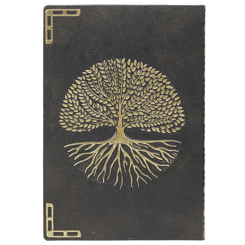 Quaderno con pietra di cristallo Olivenorma Chakra Albero della vita 