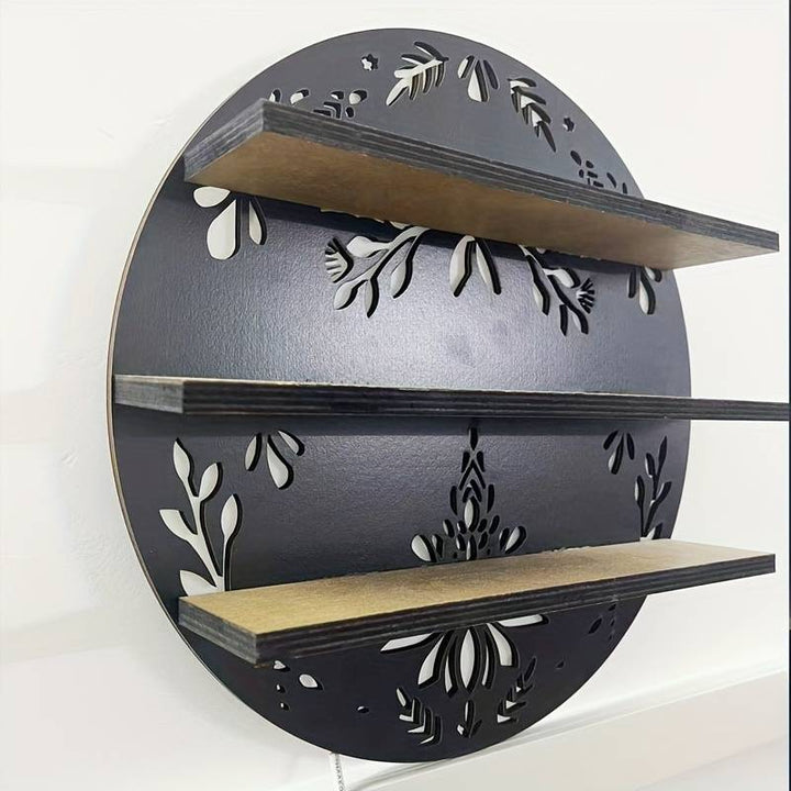 Olivenorma 1 pz Boho Mensola espositore in cristallo da parete