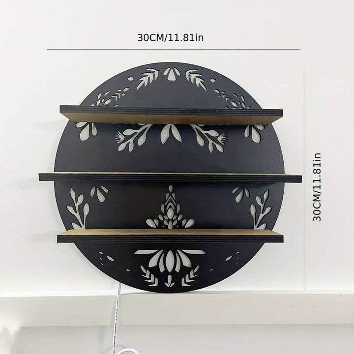 Olivenorma 1 pz Boho Mensola espositore in cristallo da parete