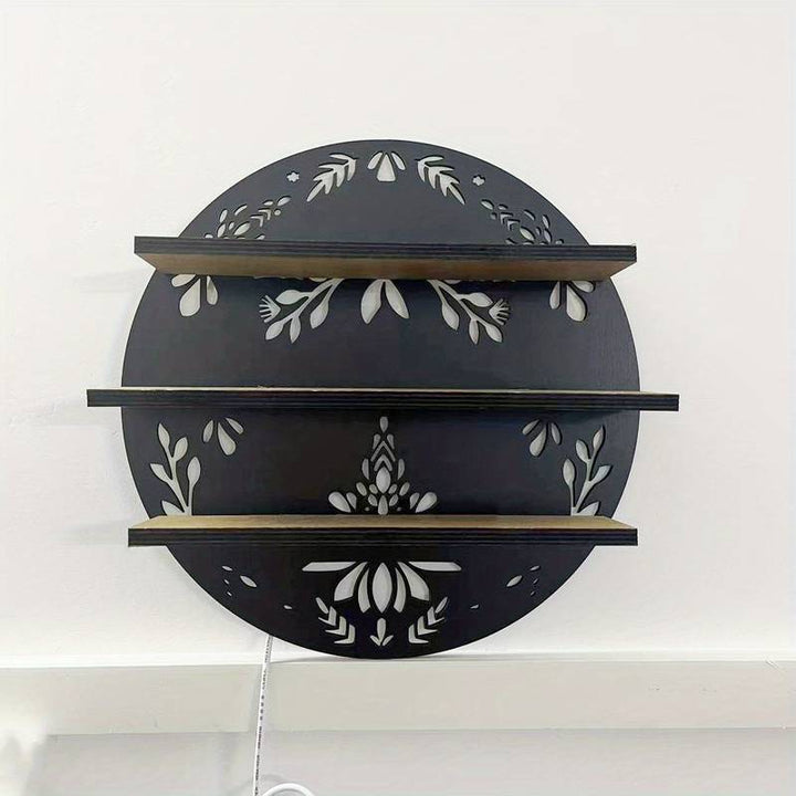 Olivenorma 1 pz Boho Mensola espositore in cristallo da parete