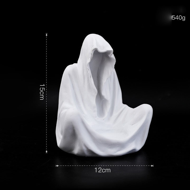Olivenorma Ghostly Wizard Candeliere Decorazione in Resina Portacandele