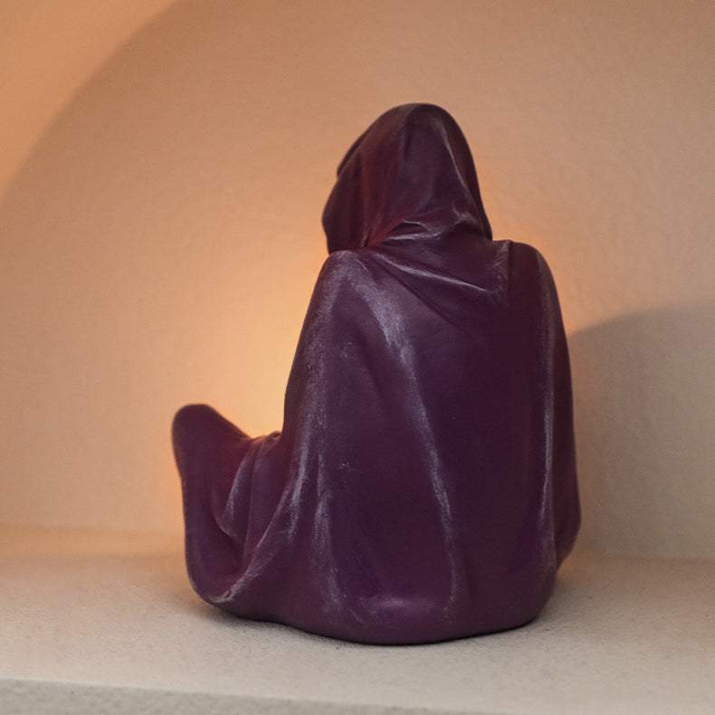 Olivenorma Ghostly Wizard Candeliere Decorazione in Resina Portacandele