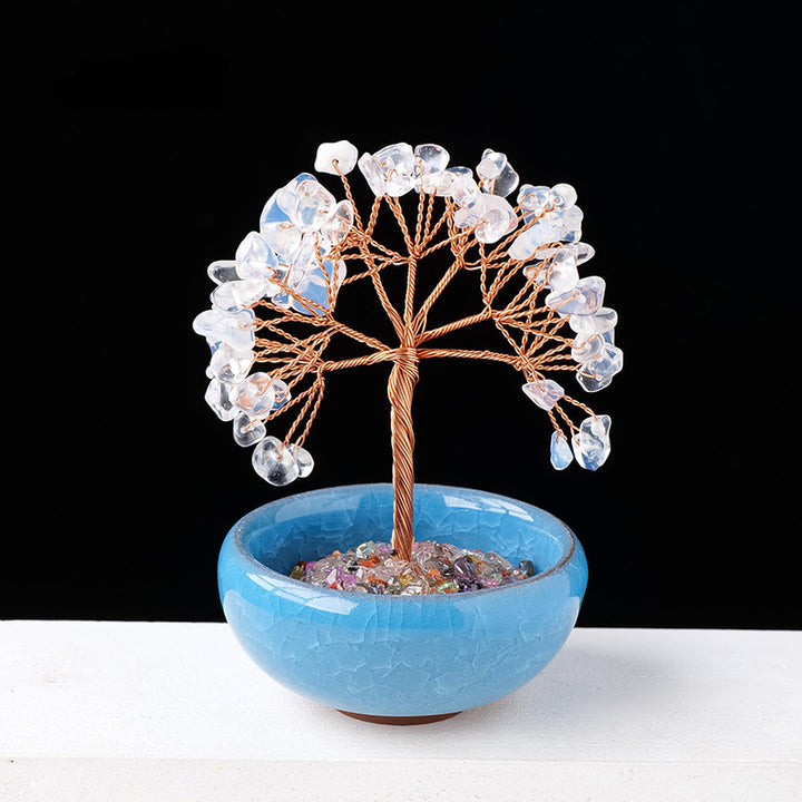 Ghiaia Olivenorma Cristallo Pietra preziosa Decorazione per la casa Albero Feng Shui