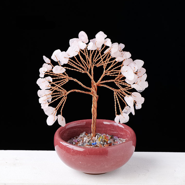 Ghiaia Olivenorma Cristallo Pietra preziosa Decorazione per la casa Albero Feng Shui