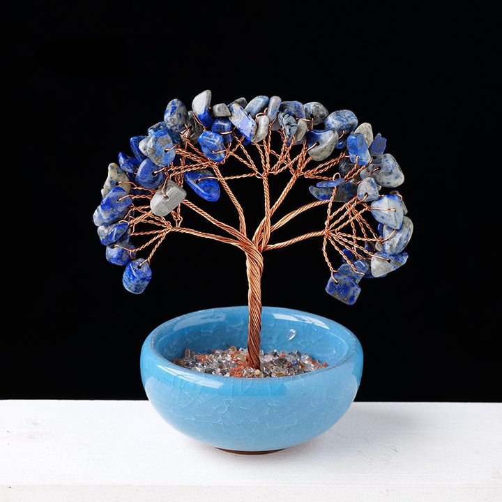 Ghiaia Olivenorma Cristallo Pietra preziosa Decorazione per la casa Albero Feng Shui