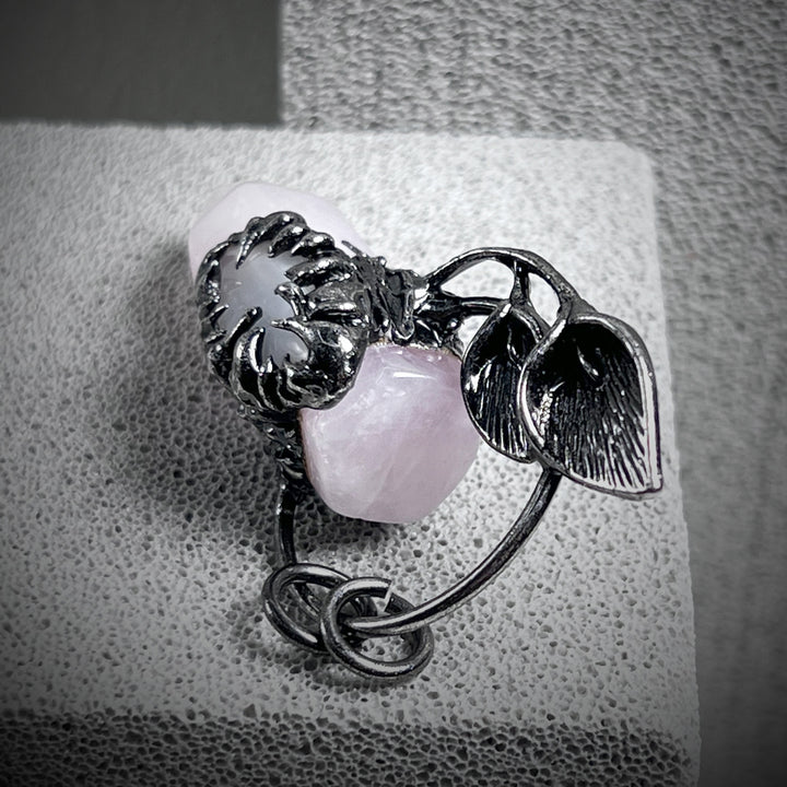 Olivenorma Halloween Ghost Scratch Collana con ciondolo in pietra di cristallo con pietre preziose