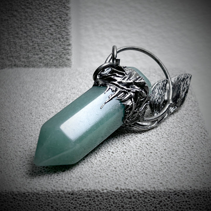 Olivenorma Halloween Ghost Scratch Collana con ciondolo in pietra di cristallo con pietre preziose