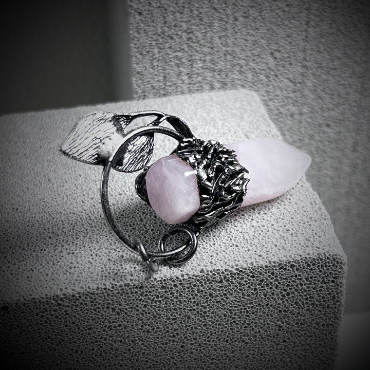 Olivenorma Halloween Ghost Scratch Collana con ciondolo in pietra di cristallo con pietre preziose