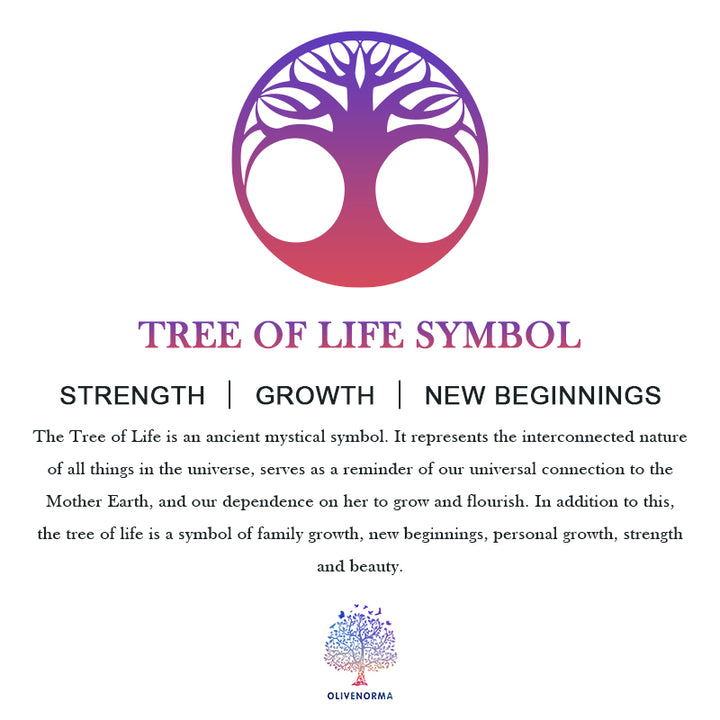 Olivenorma Chakra Albero della vita Acchiappasogni nero