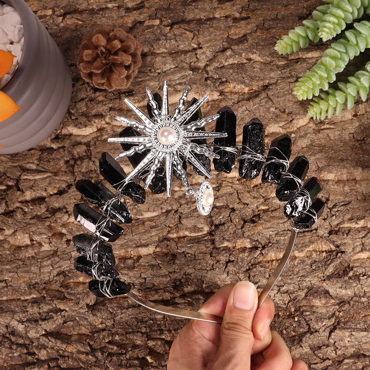 Olivenorma Sun Goddes Tiara Corona di cristallo per matrimonio