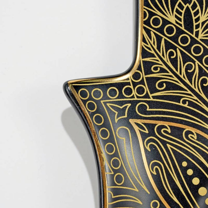 Olivenorma Hamsa Evil Eye Porta sottobicchiere in cristallo di ceramica